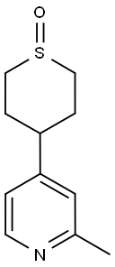 2-METHYL-4-(1-OXO-HEXAHYDRO-THIOPYRAN-4-YL)-PYRIDINE Struktur