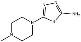 5-(4-METHYLPIPERAZIN-1-YL)-1,3,4-THIADIAZOL-2-AMINE Struktur