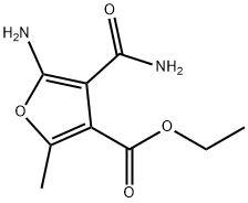 ETHYL 5-AMINO-4-(AMINOCARBONYL)-2-METHYL-3-FUROATE Struktur