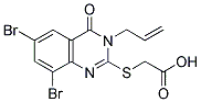 (3-ALLYL-6,8-DIBROMO-4-OXO-3,4-DIHYDRO-QUINAZOLIN-2-YLSULFANYL)-ACETIC ACID Struktur