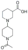 1'-ACETYL-[1,4']BIPIPERIDINYL-3-CARBOXYLIC ACID Struktur