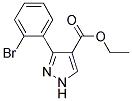 ETHYL-3-(2-BROMOPHENYL)PYRAZOLE-4-CARBOXYLATE Struktur