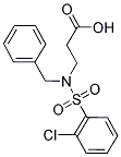 3-[BENZYL[(2-CHLOROPHENYL)SULFONYL]AMINO]PROPANOIC ACID Struktur