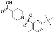 1-[(5-TERT-BUTYL-2-METHYLPHENYL)SULFONYL]PIPERIDINE-4-CARBOXYLIC ACID Struktur