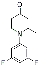 1-N-(3',5'-DIFLUOROPHENYL)-2-METHYL-PIPERIDIN-4-ONE Struktur