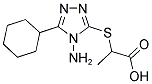 2-[(4-AMINO-5-CYCLOHEXYL-4H-1,2,4-TRIAZOL-3-YL)SULFANYL]PROPANOIC ACID Struktur