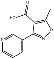 5-METHYL-3-PYRIDIN-3-YL-ISOXAZOLE-4-CARBOXYLIC ACID Struktur