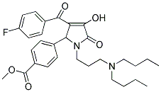 METHYL 4-(1-(3-(DIBUTYLAMINO)PROPYL)-3-(4-FLUOROBENZOYL)-4-HYDROXY-5-OXO-2,5-DIHYDRO-1H-PYRROL-2-YL)BENZOATE Struktur