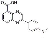 2-(4-DIMETHYLAMINO-PHENYL)-QUINOXALINE-5-CARBOXYLIC ACID Struktur