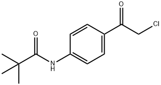 N-[4-(CHLOROACETYL)PHENYL]-2,2-DIMETHYLPROPANAMIDE Struktur