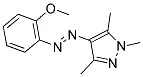 4-[(E)-(2-METHOXYPHENYL)DIAZENYL]-1,3,5-TRIMETHYL-1H-PYRAZOLE Struktur