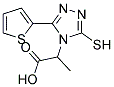 2-(3-MERCAPTO-5-THIEN-2-YL-4H-1,2,4-TRIAZOL-4-YL)PROPANOIC ACID Struktur