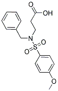 3-(BENZYL[(4-METHOXYPHENYL)SULFONYL]AMINO)PROPANOIC ACID Struktur