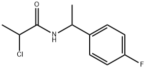 2-CHLORO-N-[1-(4-FLUOROPHENYL)ETHYL]PROPANAMIDE Struktur