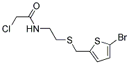 N-(2-[[(5-BROMOTHIEN-2-YL)METHYL]THIO]ETHYL)-2-CHLOROACETAMIDE Struktur