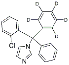 CLOTRIMAZOLE-D5 (PHENYL-D5) Struktur