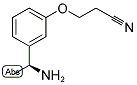 (S)-3-(3-(1-AMINOETHYL)PHENOXY)PROPANENITRILE Struktur