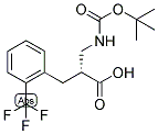 (R)-2-(TERT-BUTOXYCARBONYLAMINO-METHYL)-3-(2-TRIFLUOROMETHYL-PHENYL)-PROPIONIC ACID Struktur