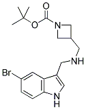 3-[[(5-BROMO-1H-INDOL-3-YLMETHYL)-AMINO]-METHYL]-AZETIDINE-1-CARBOXYLIC ACID TERT-BUTYL ESTER Struktur