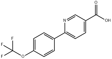 6-[4-(TRIFLUOROMETHOXY)PHENYL]NICOTINIC ACID Struktur