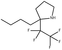 2-BUTYL-2-(1,1,2,2,2-PENTAFLUOROETHYL)PYRROLIDINE Struktur