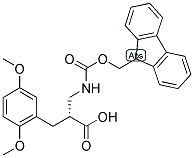 (R)-3-(2,5-DIMETHOXY-PHENYL)-2-[(9H-FLUOREN-9-YLMETHOXYCARBONYLAMINO)-METHYL]-PROPIONIC ACID Struktur