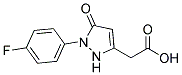 [1-(4-FLUOROPHENYL)-5-OXO-2,5-DIHYDRO-1H-PYRAZOL-3-YL]ACETIC ACID Struktur