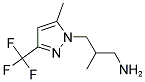 2-METHYL-3-(5-METHYL-3-TRIFLUOROMETHYL-PYRAZOL-1-YL)-PROPYLAMINE Struktur