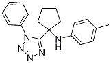 N-(4-METHYLPHENYL)-N-[1-(1-PHENYL-1H-TETRAZOL-5-YL)CYCLOPENTYL]AMINE Struktur