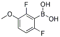 2,6-DIFLUORO-3-METHOXYPHENYLBORONIC ACID Struktur