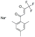 SODIUM (2Z)-1,1,1-TRIFLUORO-4-MESITYL-4-OXOBUT-2-EN-2-OLATE Struktur