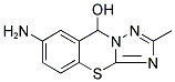 6-AMINO-2-METHYL-4 H-9-THIA-1,3,3A-TRIAZA-CYCLOPENTA[ B ]NAPHTHALEN-4-OL Struktur