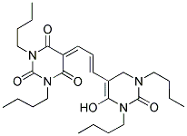 1,3-DIBUTYL-5-[(E)-3-(1,3-DIBUTYL-6-HYDROXY-2-OXO-1,2,3,4-TETRAHYDRO-5-PYRIMIDINYL)-2-PROPENYLIDENE]-2,4,6(1H,3H,5H)-PYRIMIDINETRIONE Struktur