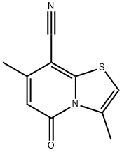 3,7-DIMETHYL-5-OXO-5H-[1,3]THIAZOLO[3,2-A]PYRIDINE-8-CARBONITRILE Struktur