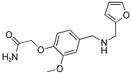 2-(4-(((2-FURYLMETHYL)AMINO)METHYL)-2-METHOXYPHENOXY)ACETAMIDE Struktur