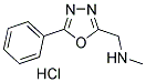 METHYL-(5-PHENYL-[1,3,4]OXADIAZOL-2-YLMETHYL)-AMINE HCL Struktur