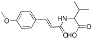 2-[[(2E)-3-(4-METHOXYPHENYL)PROP-2-ENOYL]AMINO]-3-METHYLBUTANOIC ACID Struktur