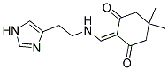 2-({[2-(1H-IMIDAZOL-4-YL)ETHYL]AMINO}METHYLENE)-5,5-DIMETHYLCYCLOHEXANE-1,3-DIONE Struktur