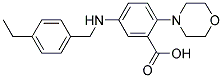 5-[(4-ETHYLBENZYL)AMINO]-2-MORPHOLIN-4-YLBENZOIC ACID Struktur