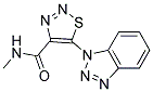 5-(1H-1,2,3-BENZOTRIAZOL-1-YL)-N-METHYL-1,2,3-THIADIAZOLE-4-CARBOXAMIDE Struktur