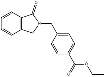 ETHYL 4-[(1-OXO-1,3-DIHYDRO-2H-ISOINDOL-2-YL)METHYL]BENZENECARBOXYLATE Struktur