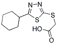 [(5-CYCLOHEXYL-1,3,4-THIADIAZOL-2-YL)SULFANYL]ACETIC ACID Struktur