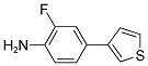 2-FLUORO-4-(3-THIENYL)ANILINE Struktur