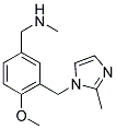 (4-METHOXY-3-[(2-METHYL-1H-IMIDAZOL-1-YL)METHYL]BENZYL)METHYLAMINE Struktur