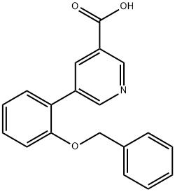 5-[2-(BENZYLOXY)PHENYL]NICOTINIC ACID Struktur