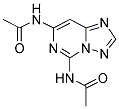 N-[5-(ACETYLAMINO)[1,2,4]TRIAZOLO[1,5-C]PYRIMIDIN-7-YL]ACETAMIDE Struktur