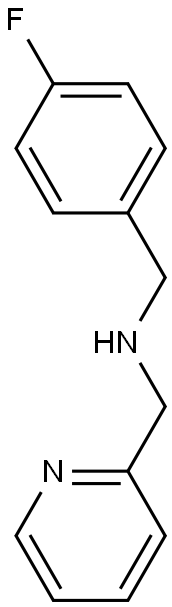 1-(4-FLUOROPHENYL)-N-(PYRIDIN-2-YLMETHYL)METHANAMINE Struktur