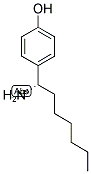 (S)-4-(1-AMINOHEPTYL)PHENOL Struktur