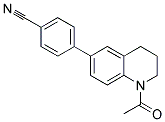 4-(1-ACETYL-1,2,3,4-TETRAHYDROQUINOLIN-6-YL)BENZONITRILE Struktur