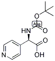 (R)-TERT-BUTOXYCARBONYLAMINO-PYRIDIN-4-YL-ACETIC ACID Struktur